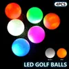 4 PCS LED Light Up Golf Balls Glow Flashing Golf Balls Multi Color Shine Training Golf Practice Balls GodS Golf Golf 231227