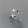 Cluster Ringen Mode Zilveren Kleur Open Vinger Ring Geometrische Infinity Schroef Twist Voor Vrouwen Meisje Sieraden Gift Dropship Groothandel