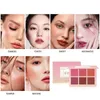 IMAGIC Rouge-Palette, professionelles Wangenrouge, Perlorange-Pigment, hochwertiges Beauty-Kosmetik-Make-up-Rouge, 6 Farben, 231227