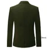 Herrenjacke Casual Business Slim Fit Blazer Hombre Anzug Fischgramm Terno Maskulino Herren Kleidung