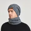 Beralar Kış Şapka Eşarp Kadınlar İçin Set Seti Moda Kızarmış Hamur Twist Örgü Kafatası Kapağı Açık Peluş Peluş Sıcak Örme Balaclava Beanies