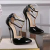 Sandali Voesnees Pumps High Hollow Donna 2023 Doppi braccialetti Tacchi Scarpe da donna Fine Heel16cm Pole Dancing Wedding