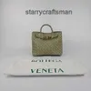 Botte Venetas Small Andiamo Totes väskor Topphandtag Bag Andiamo Small Travertine Leather Top Handle Bag Brand New