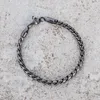 Link Armbänder Hohe Qualität Edelstahl Antik Schwarz 5 MM Frauen Männer Kette Männlich Twisted Mode Coolen Schmuck