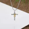 Pendant Necklaces Dy Necklace Sliver Fashion Jewelry Cross X Designer Diamond Garnet Onyx Men BlueTopaz Amethyst Petite High End W2848