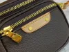 M82335 M82208 BUMBAG BACO Luxuris feminino bolsa de bolsa de bolsa de bolsa de embreagem masculina Sling Sling Fashion Crossbody Leather ombre