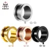 KUBOOZ Rvs 4 Kleuren DIY Oor Tunnels En Stekkers Piercing Meters Piercing Brancards Lichaam Sieraden 6-25mm 100PCS235Z