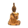 装飾的な置物ゴールデンタイ仏像ホームガーデンデコレーション瞑想彫刻ヒンドゥー教の装飾品の工芸品