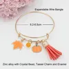 Charm Bracelets Arrival Cute Thanksgiving Turkey Bracelet For Women Jewelry Thank You Gift Pulsera