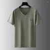 Camisetas para hombre llegada moda Suepr grande verano algodón manga corta suelta cuello pico camiseta talla grande XL 2XL 3XL 4XL 5XL 6XL 7XL