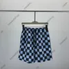 24ss designer mens shorts homens checkerboard jacquard carta impressão curta verão calças de luxo moda casual calças de algodão calça casual calças