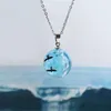 Fashion Personality Women's Necklace Creative Simple Blue Sky White Clouds Bird Star Pendant 2021 Trend Party Gift Chains216D