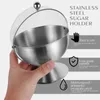 Storage Bottles Stainless Steel Sugar With Flip-Top Lids Seasoning Jars Cup Pot Flip