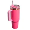 Большой запас хорошо продается в соотношении 1:1 Тот же THE QENCHER H2.0 Cosmo Pink Parade TUMBLER 40 OZ 304 глотка винные кружки Подарок на День святого Валентина Бутылки для воды с фламинго Target Red