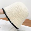 Berets inverno malha quente cordeiro lã balde chapéus para mulheres moda ao ar livre à prova de vento térmico pescador bonés acessórios de vestuário 4 cores