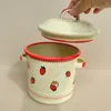 Dinnerware Sets Bacon Grease Pot Enamel Cooking Kitchen Stovetop Vintage Stockpot