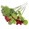 Partij Decoratie 6 Stuks Vaas Gesimuleerde Bayberry Potplant Model Met Kunstbloemen Home Decor Plastic Po Prop