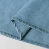 2023 Automne Winter Blue Denim Top Bubble Sleeve Button Laceup Vêtements Fashion Casual Elegant Bow Celt Courtette pour Street 231227