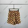 24ss designer mens shorts homens checkerboard jacquard carta impressão curta verão calças de luxo moda casual calças de algodão calça casual calças