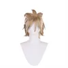 Genshin Impact Abedo cosplay wig flax chalk son game cos semi tied hair style headband