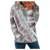 Dames Hoodies Esthetische Oversized Capuchon Tops Harajuku Tie-Dye Sweatshirts Winter Lange Mouw Kawaii Kleding Pocket Moletom