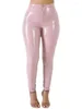 Women's Pants Wet Look PVC High Waist Pencil Shiny PU Leather Leggings Tights Sexy Spring Autumn Trousers Pantalon Clubwear Spodnie