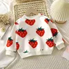 Winter Children T Shirt Plus Velvet Sweter dla dzieci zagęszcza ciepłe chłopców bluzy dziewczyny świąteczne odzież wierzchnia dziecka 231227