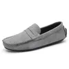 Mannen Casual Schoenen Luxe Merk Heren Suede Loafers Mocassins Ademend Slip op Zwart Rubber Antislip Rijden Maat 45 231227