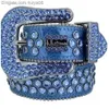 Ceintures de mode pour femmes et hommes, ceinture en strass Bb Simon avec strass scintillants en cadeau, huiya06176v, 2022