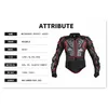 Wosawe Sports Motorcycle Armour Ochraniacz Kurtka Motocross Straż Strażnik Wspornik Ochrona Ochrona Ochrona nadciśnienia klatki piersiowej 231227