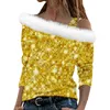 Women's Blouses Sequined Prints Fashion Casual Womens Tops Short Sleeve Exercise Wrap Top Sleep Tee