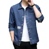 Top Grade Brand Designer Casual Trendy Classic Stylish 2023 Mens Jeans Fashion Denim Jacket Varsity Coat Clothes 231227