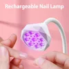 Nail LED Lamp 27W Nail Dryer UV Lamp 360° Bendable Fast Drying False Nail Manicure Polish Glue Gel Curing Table Lamp Design 231227