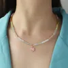 Fantastisk kvinnlig designer hängen halsband diamanter lady smycken aaa för fest gåva 2 color no371