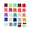 Haarschmuck Ncmama 25 teile/los 7 Feste Cheer Bows Colorf Gummiband Grosgrain Tail Hairbow Für Kinder Mädchen 231031 Drop Lieferung Ottq0