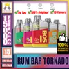 100% d'original Rum Bar Rumbar Tornado 15000 15K Puff 15000 15K RECHARGable E Cigarette Disposable Vape Pen 22 ml