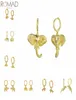 925 Sterling Silver Hoop Earrings For Women Drop Animal Elephant Cheetah Circle Earring Hoops Round Earings Jewelry Pendientes7250527