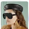 Occhiali da sole designer di lusso Donne Donne allargate occhiali in stile maschera occhiali da goggle da guida per esterni da sole in spiaggia occhiali da sole a 5 colori