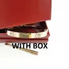 BOXBOX BRACELETS مصمم المجوهرات أزياء ذهبية سوار نسائي فاخر للرجال العلامة التجارية 6 مم من الفولاذ المقاوم للصدأ 4 حجر