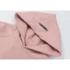 Designer Ess Colored Autumn Pink Plush Thickened Hoodie Women's New Style
