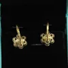 Boucles d'oreilles en argent 925, coupe européenne Antique, grappe de diamants, Vintage, clou de fiançailles, bijou fin pour femmes