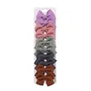 Hair Accessories 10pcs Children Candy Color Hairpins Cute Bowknot Clips For Girl Babies Cotton Fabric Dovetail Knot Fashion Headwear