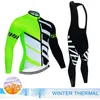 Cykeltröja 2024 Fleece Man Uniform Men's Suit Outfit Set Maillot Winter Sports Pants Gel Clothing Laser Cut Bikes Bib 231227