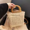 Paglie di borse a tracolla per donne 2023 Summer Weven Rattan Bag Er Beach Boemia Tote Designer Luxury Borse PurseblieBerberryEyes