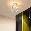 Luzes de teto modernas LED luminárias semi embutidas lâmpada corredor para quarto banheiro varanda escada plafonnier