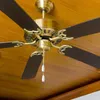 Cucchiai 4 pezzi catena per ventilatore da soffitto tira estensione in legno per lampada leggera