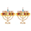 Table Cloth 2 Pcs Kosher Napkin Rings Delicate Christmas Napkins Menorah Buckle El Serviette Decor Reusable Party