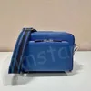 Borsa a tracolla in pelle Saffiano Tessitura ricamata Designer in pelle Triangolo sportivo Logo Corssbody Chiusura con cerniera Borse a tracolla da uomo Portafoglio