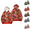 Sudaderas con capucha para mujer Sudadera con capucha y bolsillo informal con estampado floral para mujer