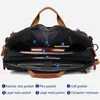 Briefcases 17 Inch Convertible Briefcase Men Business Handbag Messenger Bag Casual Laptop Multifunctional Travel Bags for Male Big Xa161zc